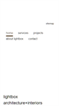 Mobile Screenshot of lightboxarchitecture.com.au
