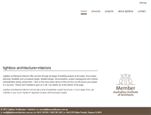 Tablet Screenshot of lightboxarchitecture.com.au